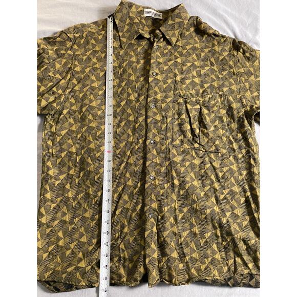 Vtg. 90s Pronto-Uomo Abstract Pattern MADE IN ITALY Shirt - Picture 7 of 8